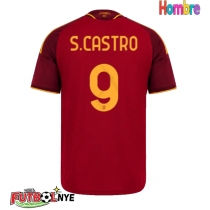 Camiseta AS Roma Santiago Castro #9 Primera Equipación 2026-27 manga corta